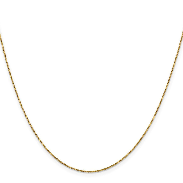 Gold 0.9mm Box Chain, 16" - Chain - Design Jewellers Edmonton