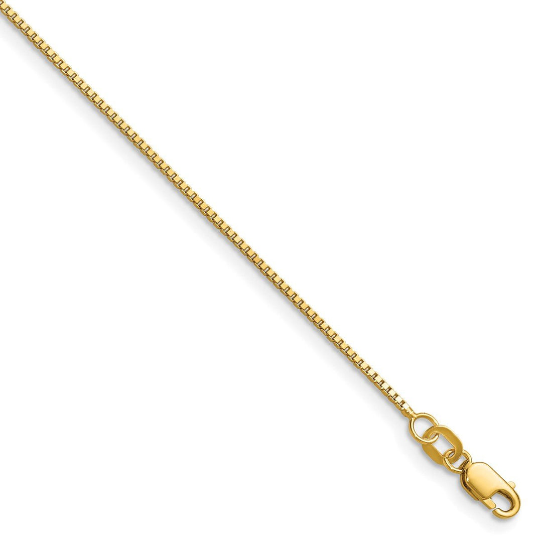 Gold 0.9mm Box Chain, 16"
