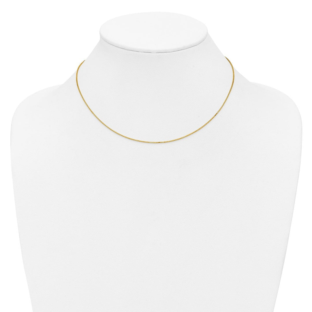 Gold 0.9mm Box Chain, 16