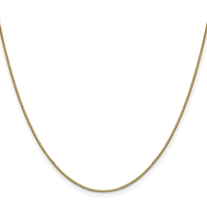 Gold 0.9mm Box Chain, 16" - Chain - Design Jewellers Edmonton