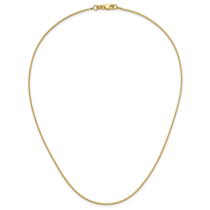 Gold 0.9mm Box Chain, 16" - Chain - Design Jewellers Edmonton