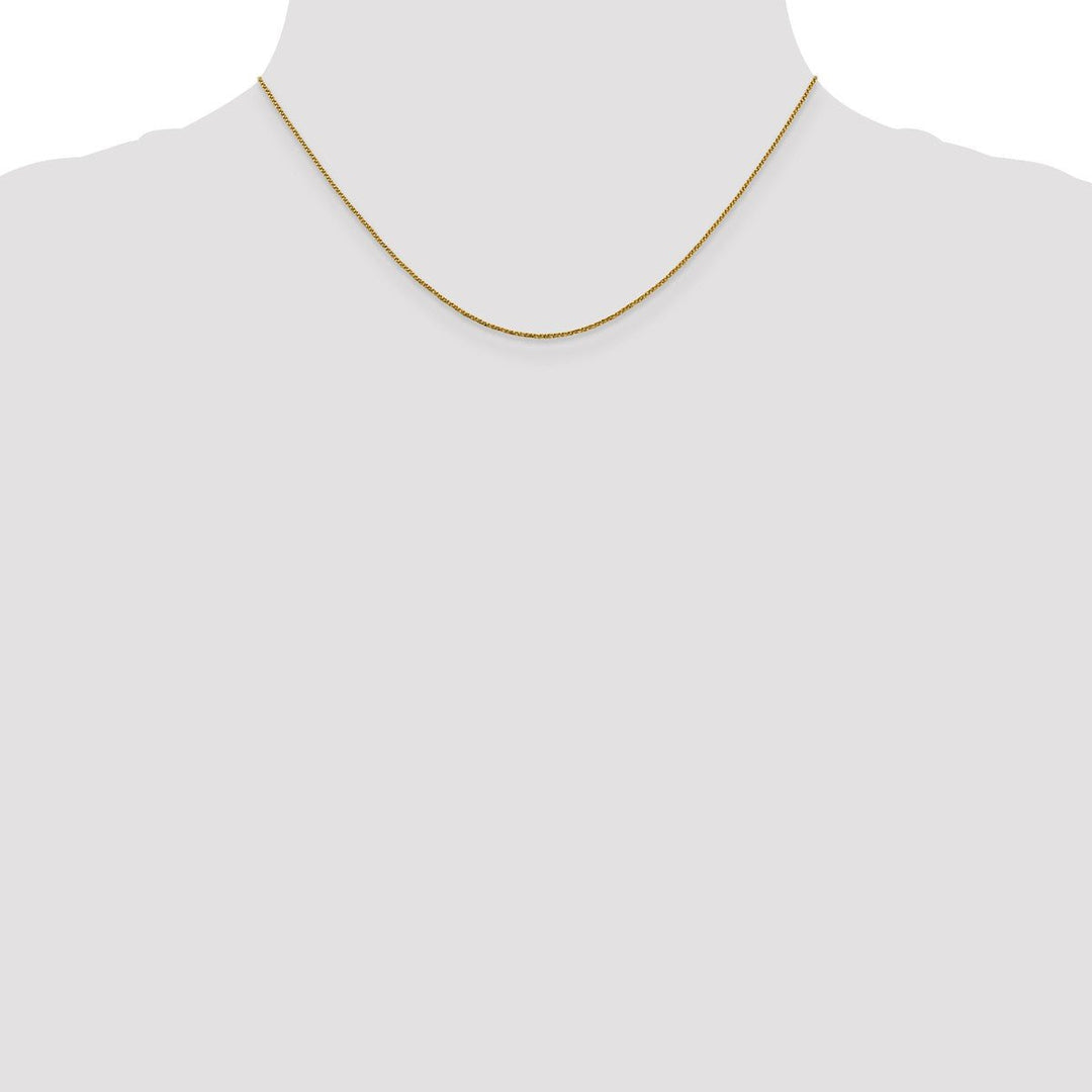 Gold 0.9mm Box Chain, 16