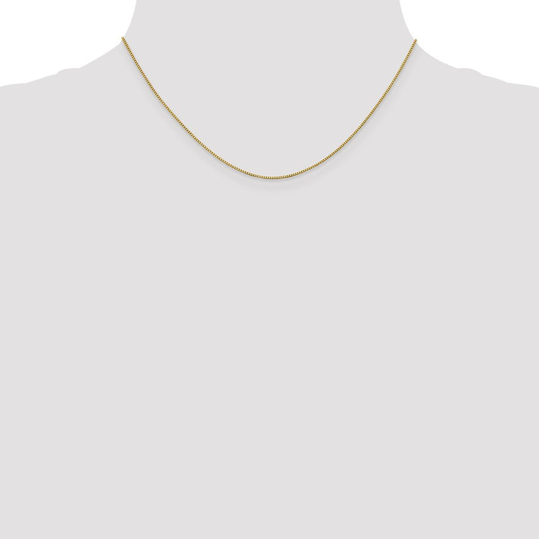 Gold 0.9mm Box Chain, 16