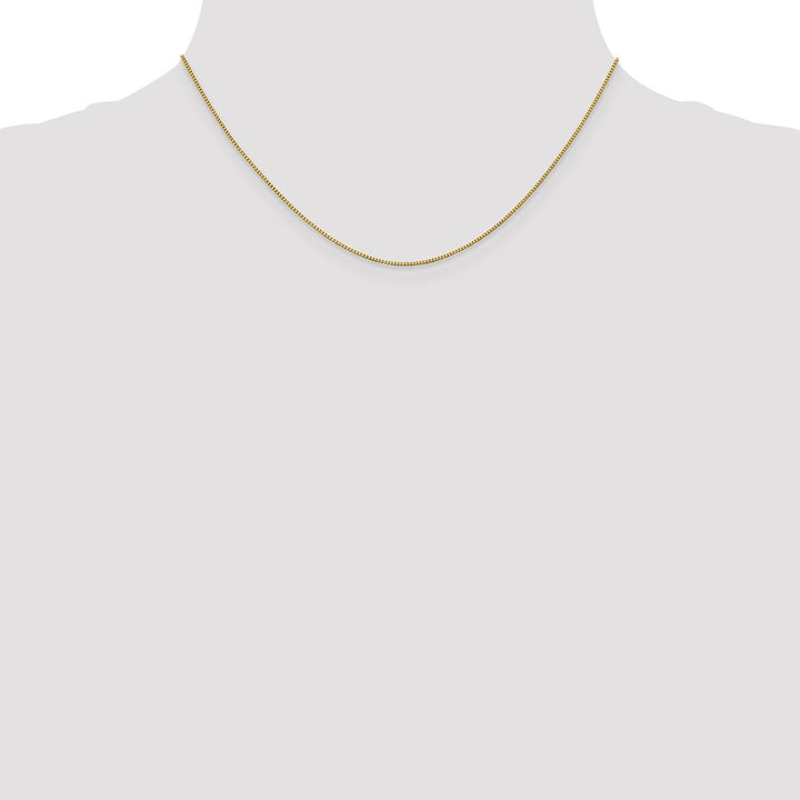 Gold 0.9mm Box Chain, 16" - Chain - Design Jewellers Edmonton