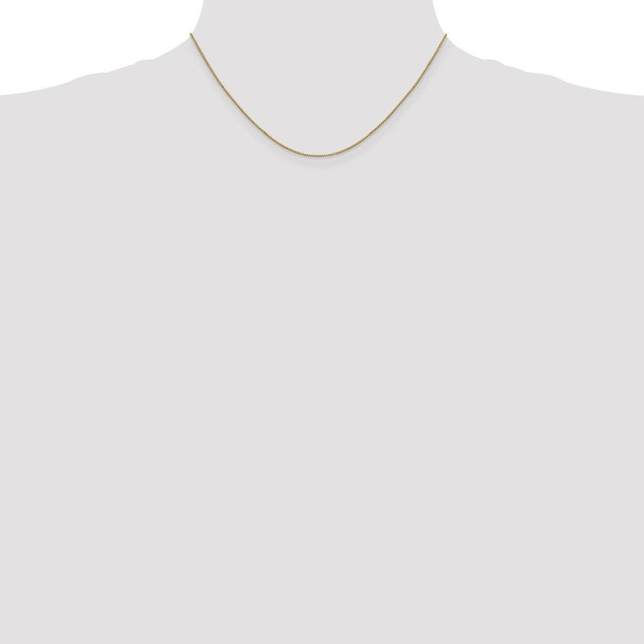 Gold 0.9mm Box Chain, 16" - Chain - Design Jewellers Edmonton