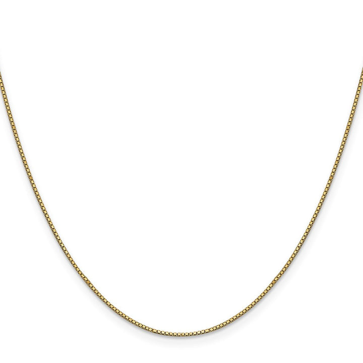 Gold 0.9mm Box Chain, 16" - Chain - Design Jewellers Edmonton