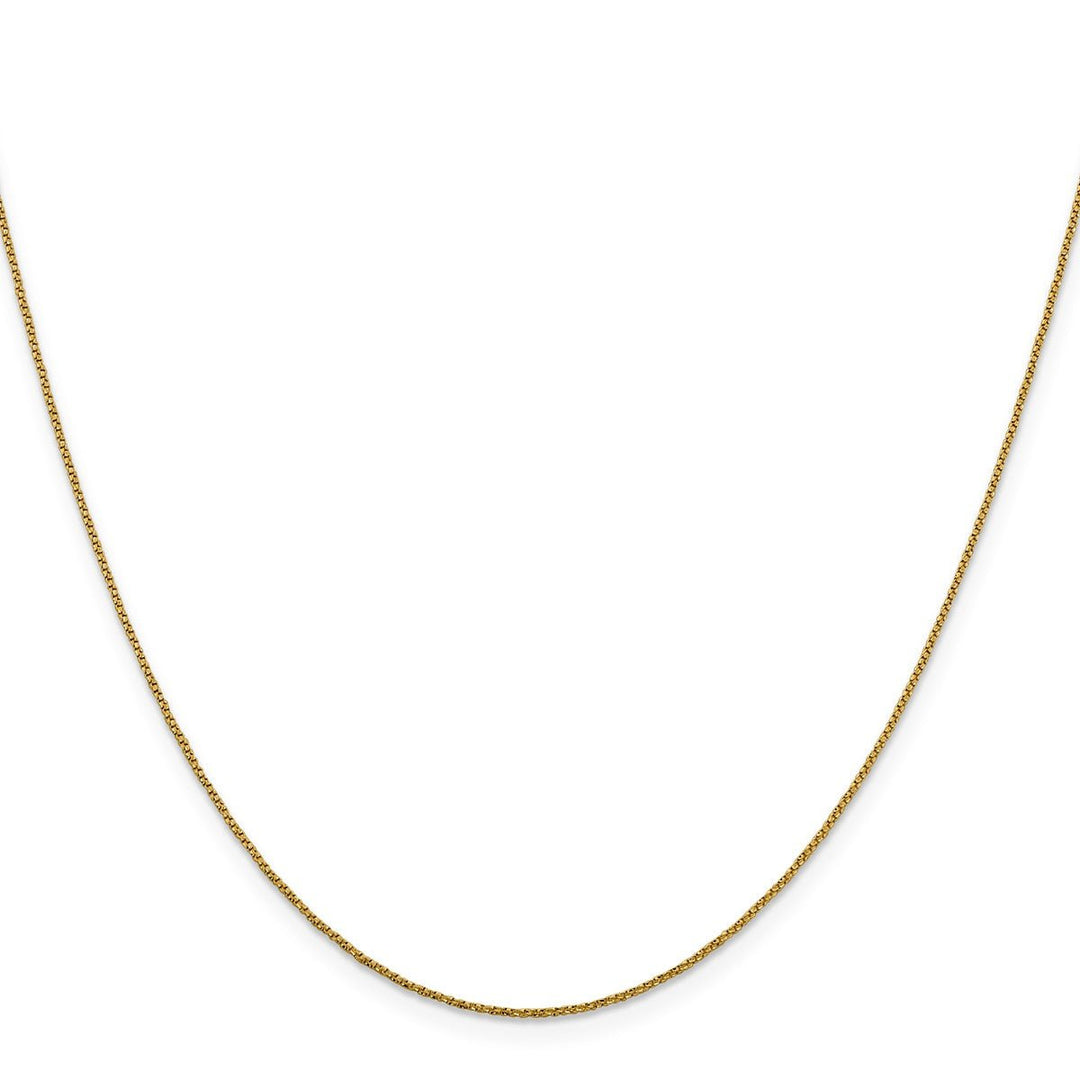 Gold 0.9mm Box Chain, 18