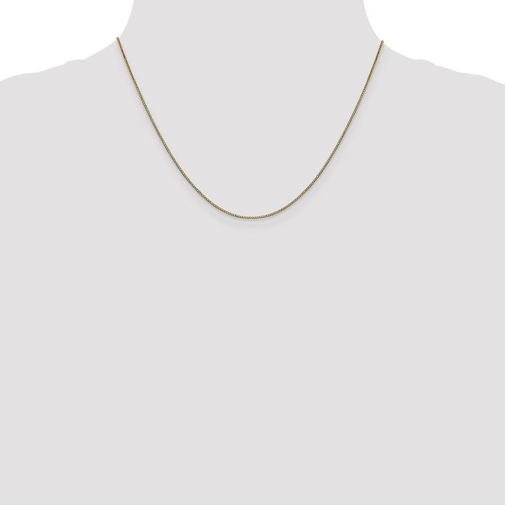 Gold 0.9mm Box Chain, 18" - Chain - Design Jewellers Edmonton