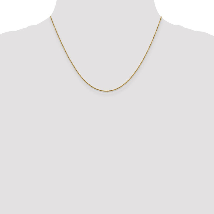 Gold 0.9mm Box Chain, 18" - Chain - Design Jewellers Edmonton