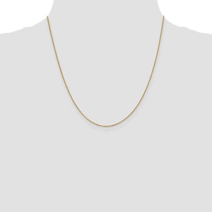 Gold 0.9mm Box Chain, 20" - Chain - Design Jewellers Edmonton