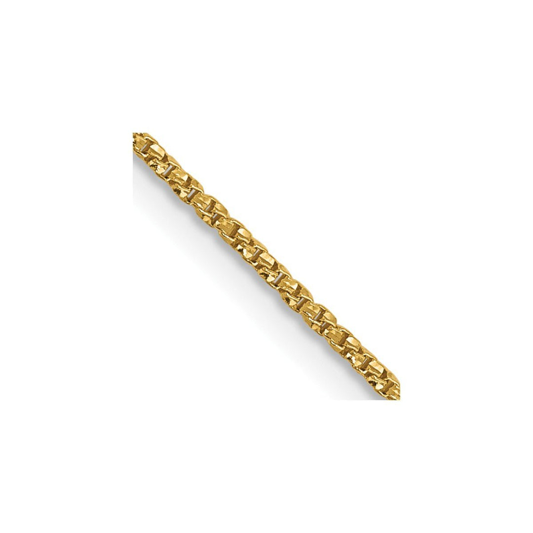 Gold 0.9mm Box Chain, 20"