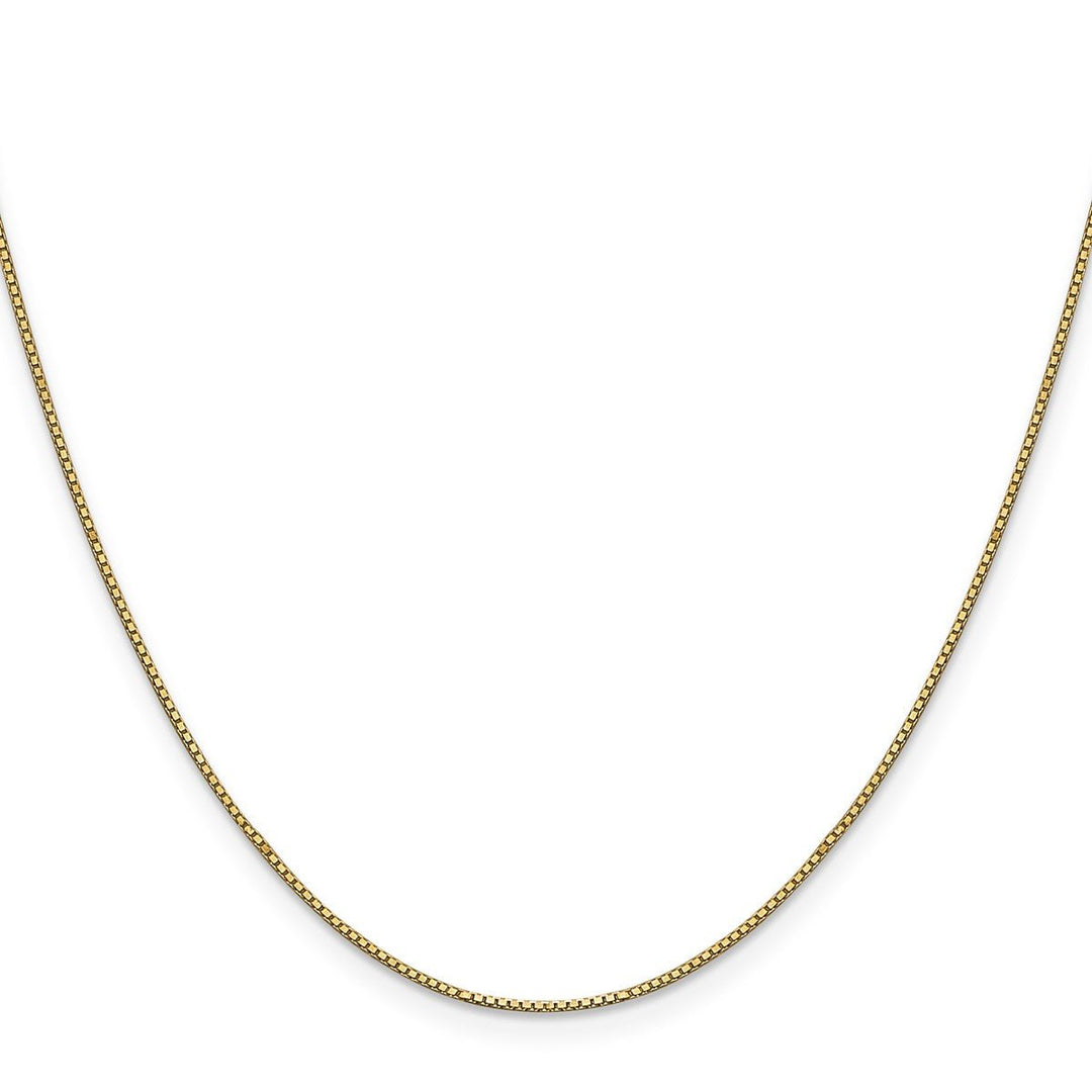 Gold 0.9mm Box Chain, 20