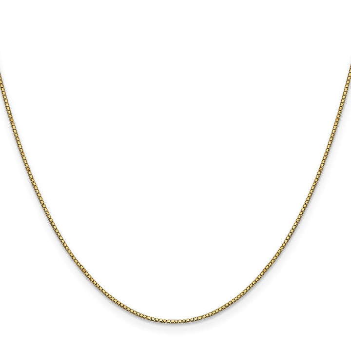 Gold 0.9mm Box Chain, 20" - Chain - Design Jewellers Edmonton