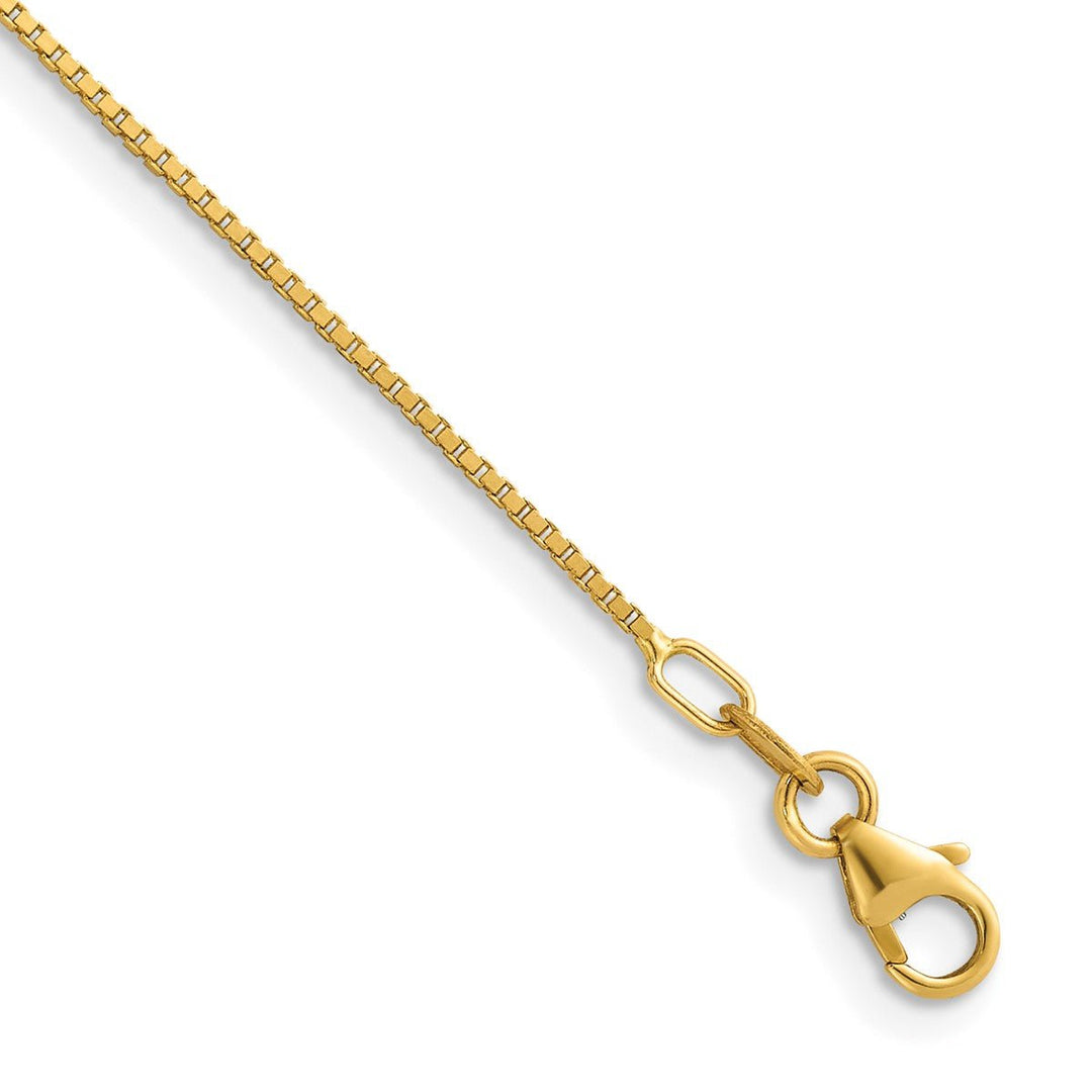 Gold 0.9mm Box Chain, 22"