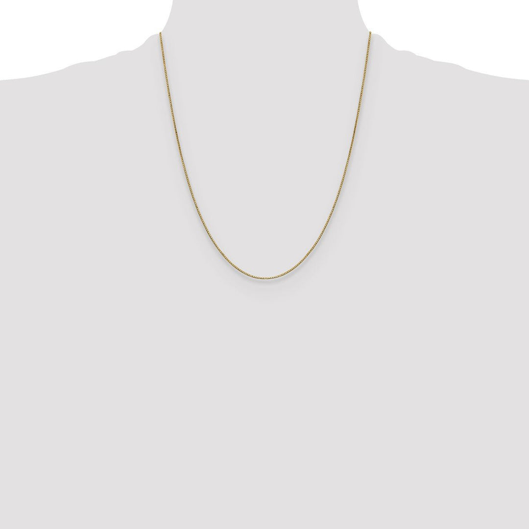 Gold 0.9mm Box Chain, 22