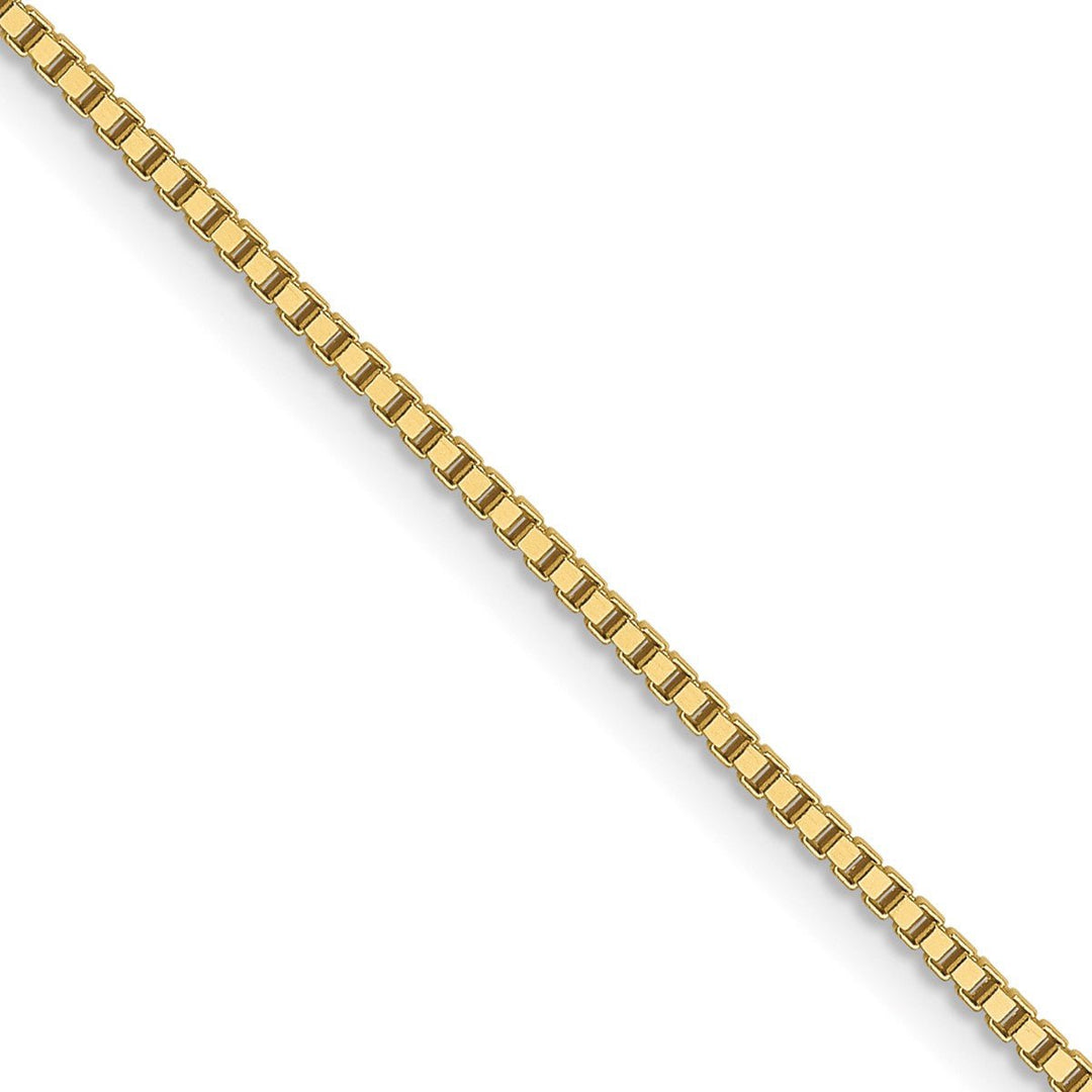 Gold 0.9mm Box Chain, 24"