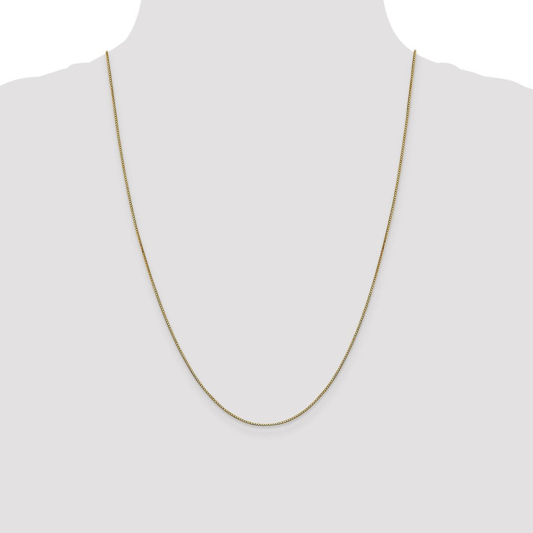Gold 0.9mm Box Chain, 24