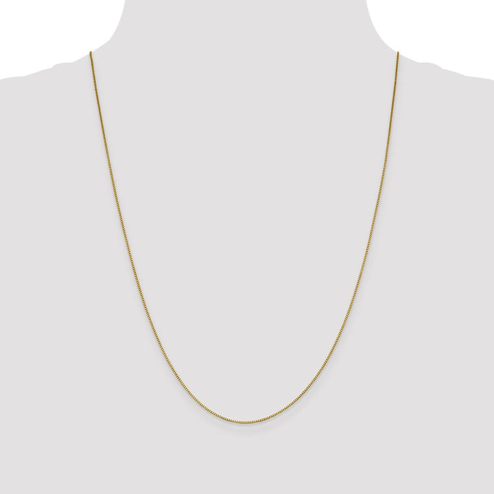 Gold 0.9mm Box Chain, 24" - Chain - Design Jewellers Edmonton