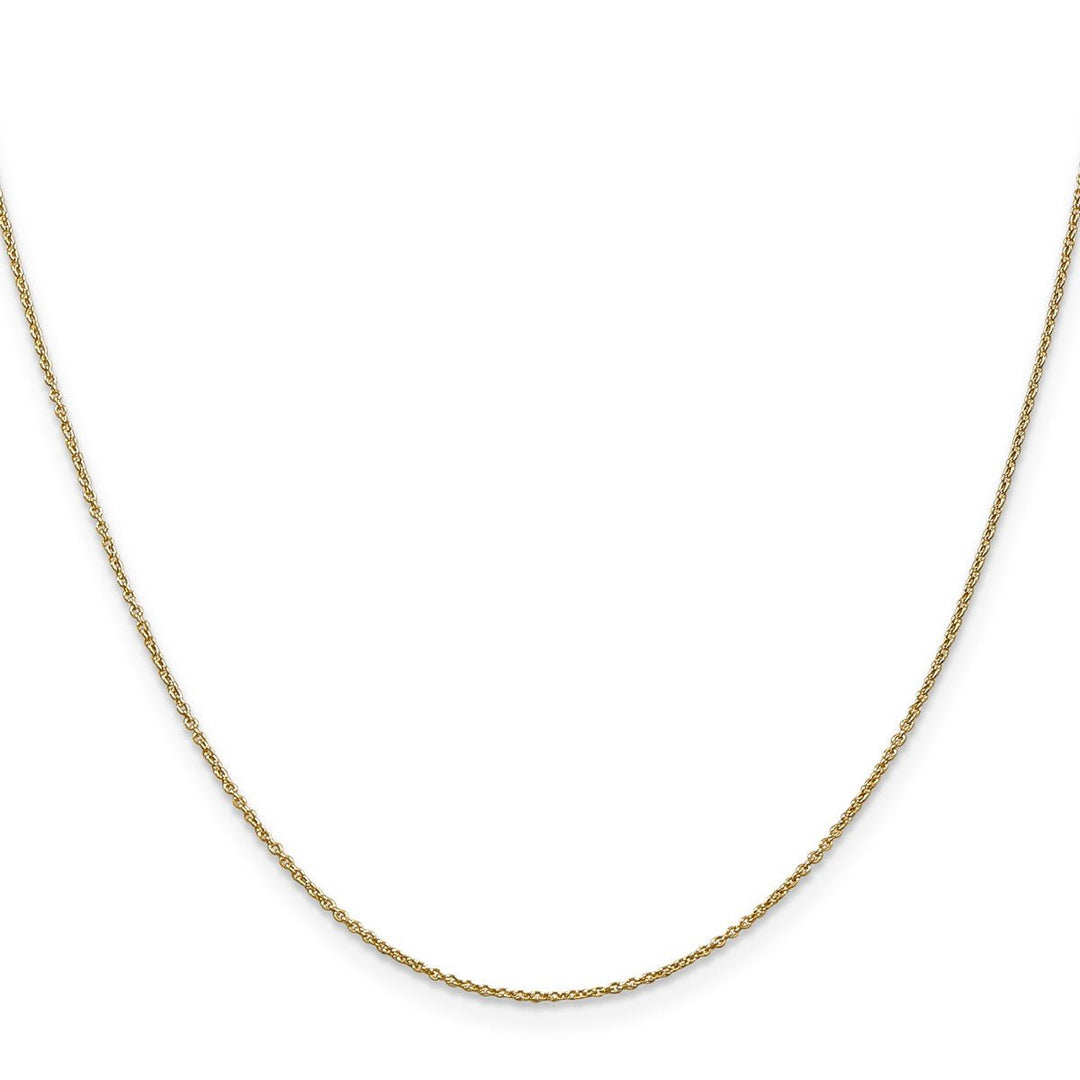 Gold 0.9mm Cable Chain, 22