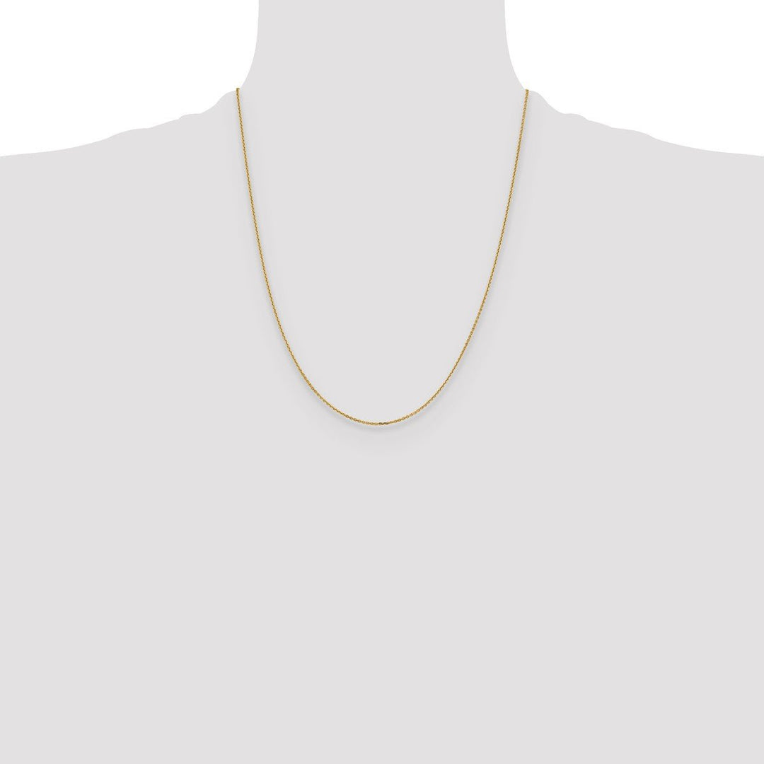 Gold 1.05mm Cable Chain, 22