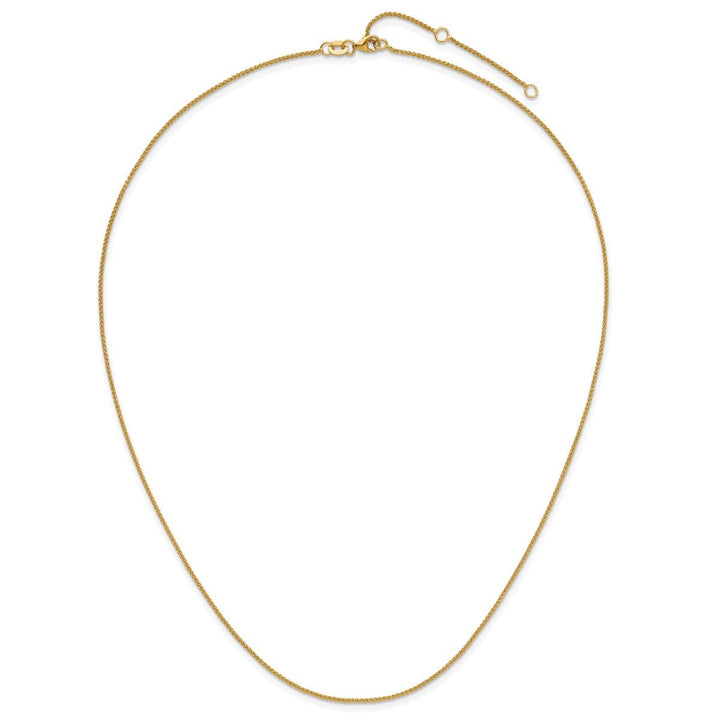 Gold 1.08mm Spiga (Wheat) Chain, 16" - Chain - Design Jewellers Edmonton