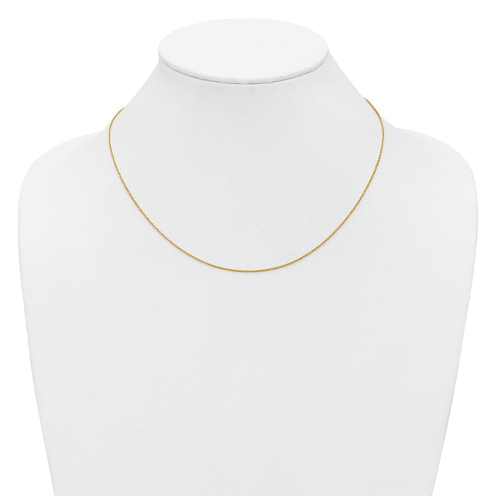 Gold 1.08mm Spiga (Wheat) Chain, 16" - Chain - Design Jewellers Edmonton