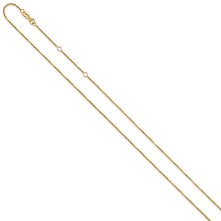 Gold 1.08mm Spiga (Wheat) Chain, 16" - Chain - Design Jewellers Edmonton