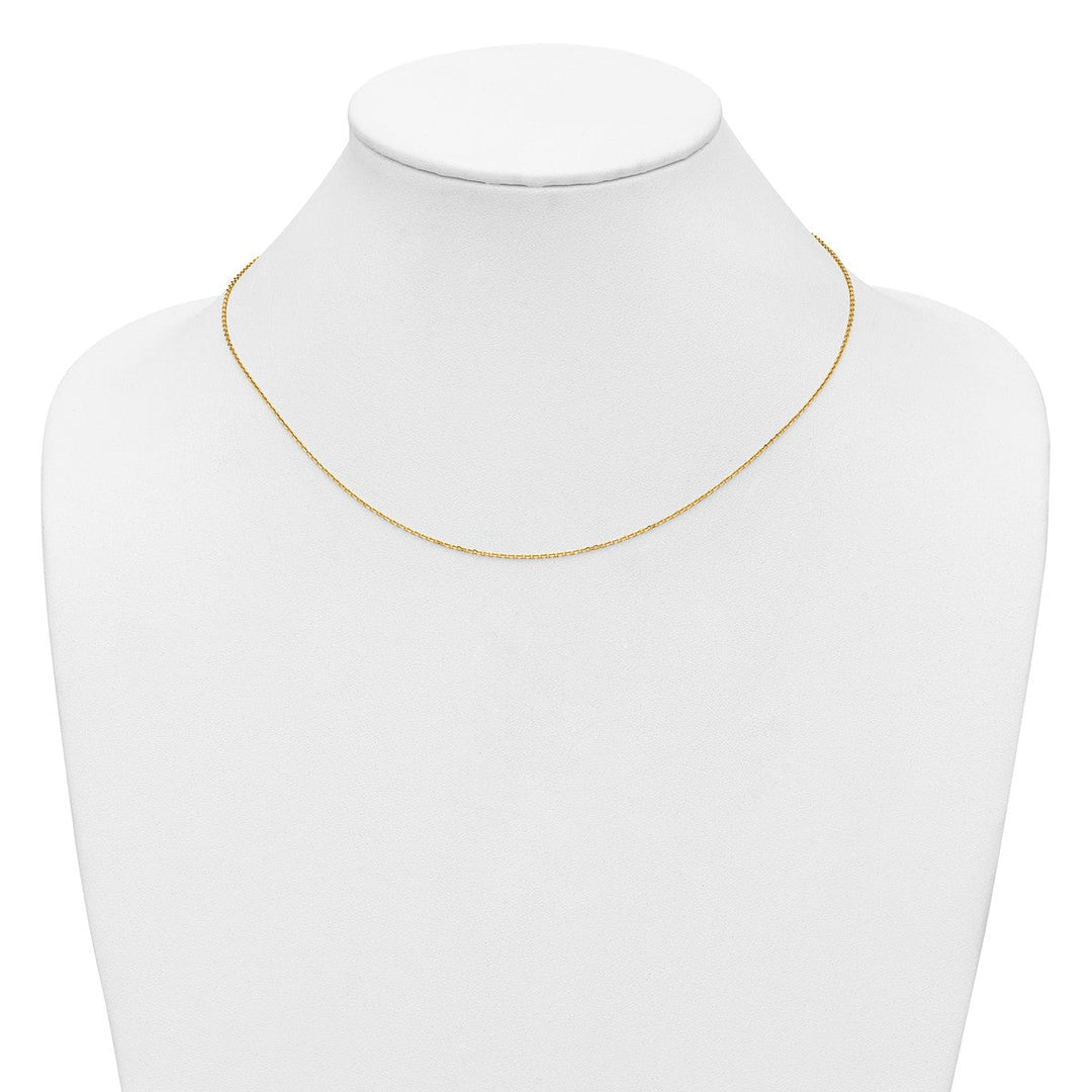 Gold 1.09mm Cable Chain, 16