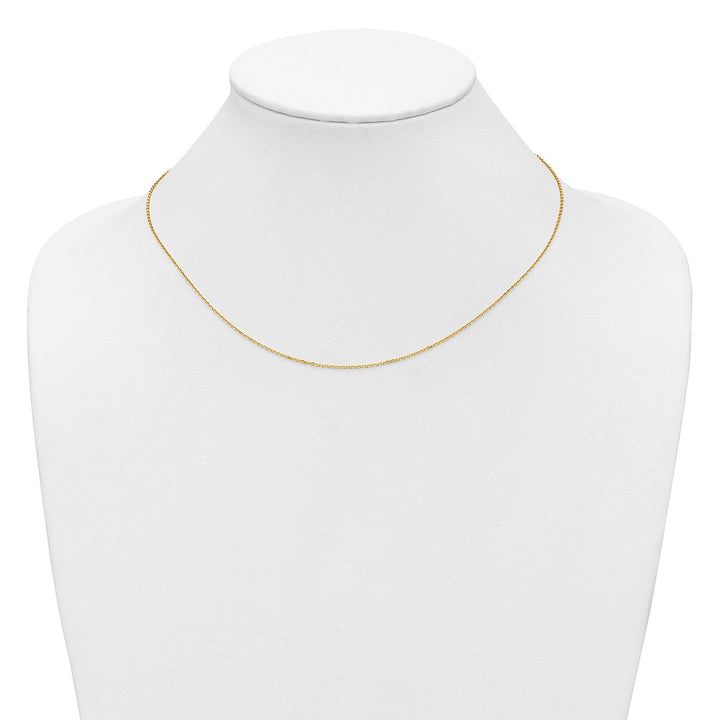 Gold 1.09mm Cable Chain, 16" - Chain - Design Jewellers Edmonton