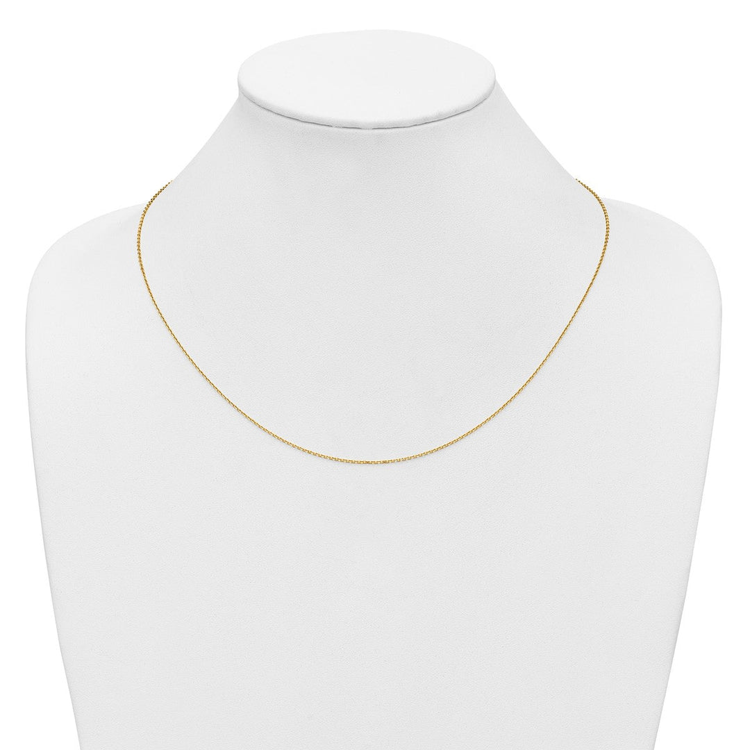 Gold 1.09mm Cable Chain, 16