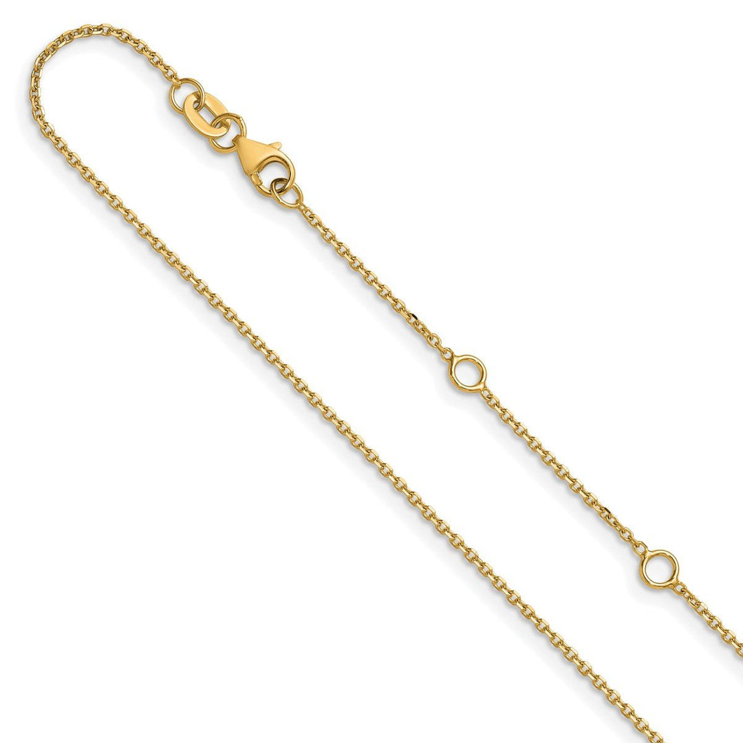 Gold 1.09mm Cable Chain, 16"