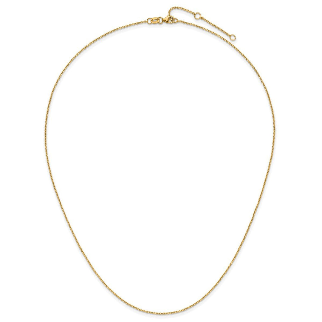 Gold 1.09mm Cable Chain, 16