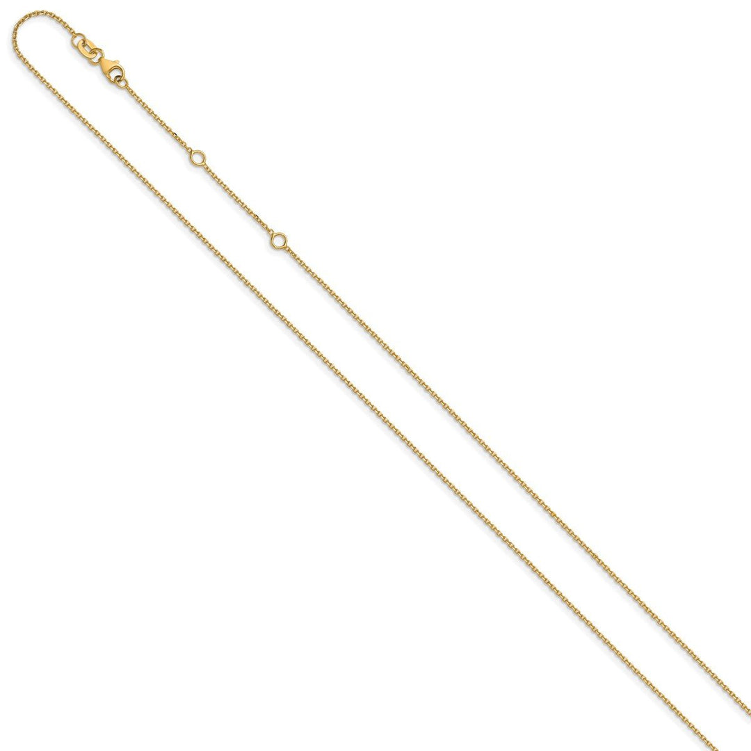 Gold 1.09mm Cable Chain, 16