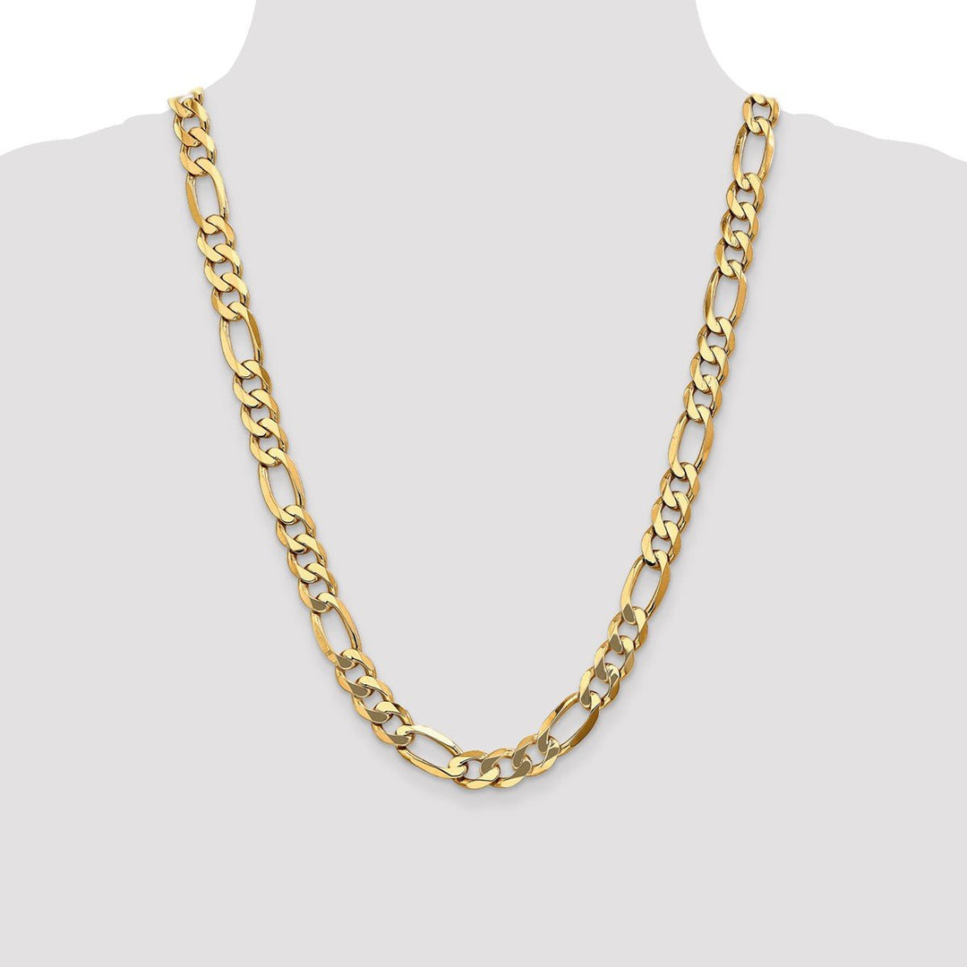 Gold 10mm Figaro Chain, 24