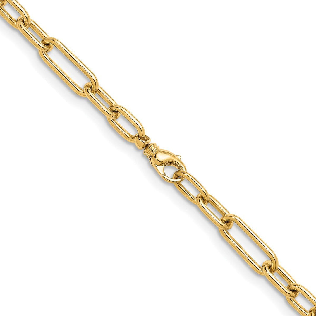 Gold 10mm Paperclip Necklace, 18