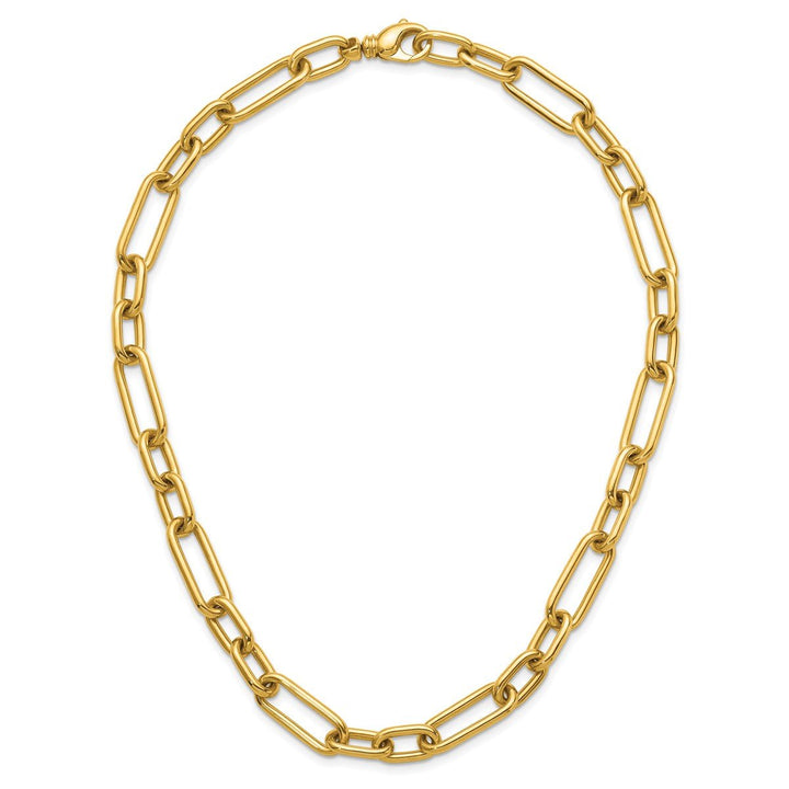 Gold 10mm Paperclip Necklace, 18" - Necklace - Design Jewellers Edmonton