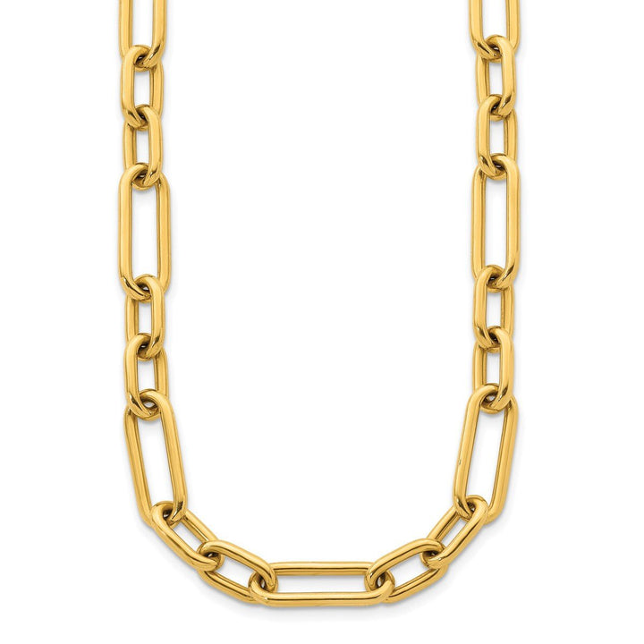 Gold 10mm Paperclip Necklace, 18" - Necklace - Design Jewellers Edmonton