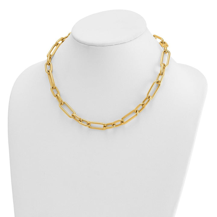 Gold 10mm Paperclip Necklace, 18" - Necklace - Design Jewellers Edmonton