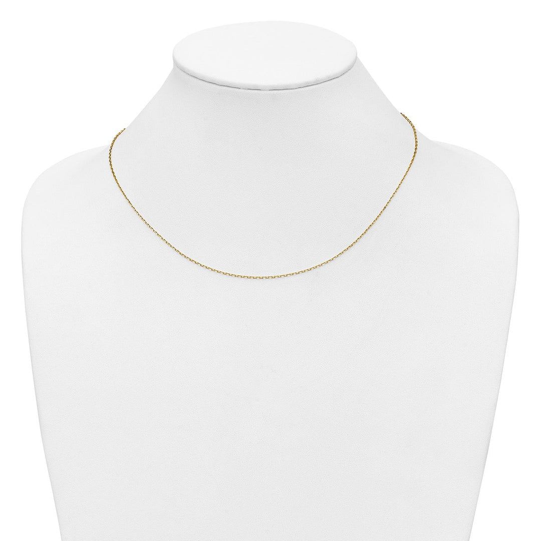 Gold 1.11mm Cable Chain, 16