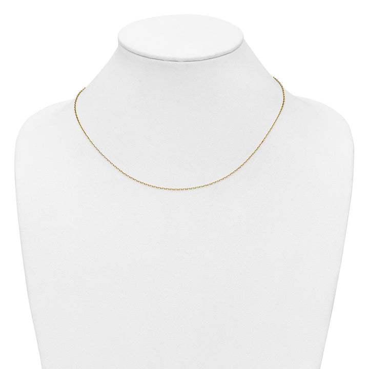 Gold 1.11mm Cable Chain, 16" - Chain - Design Jewellers Edmonton