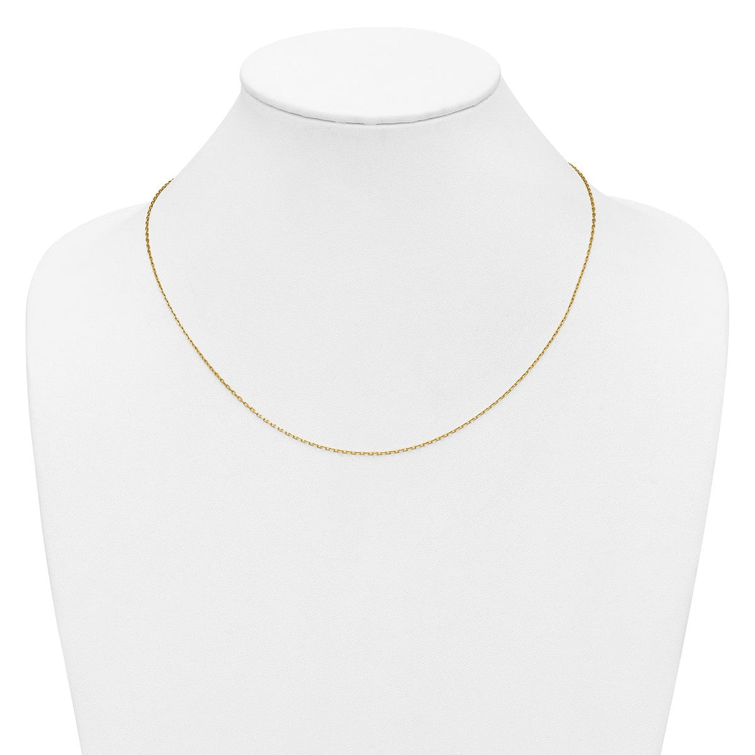 Gold 1.11mm Cable Chain, 16