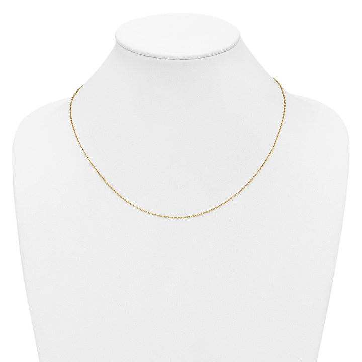 Gold 1.11mm Cable Chain, 16" - Chain - Design Jewellers Edmonton