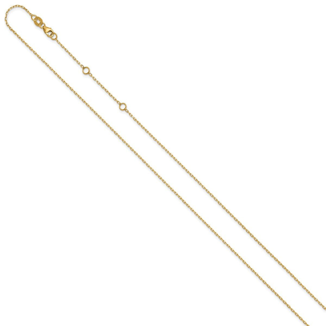 Gold 1.11mm Cable Chain, 16