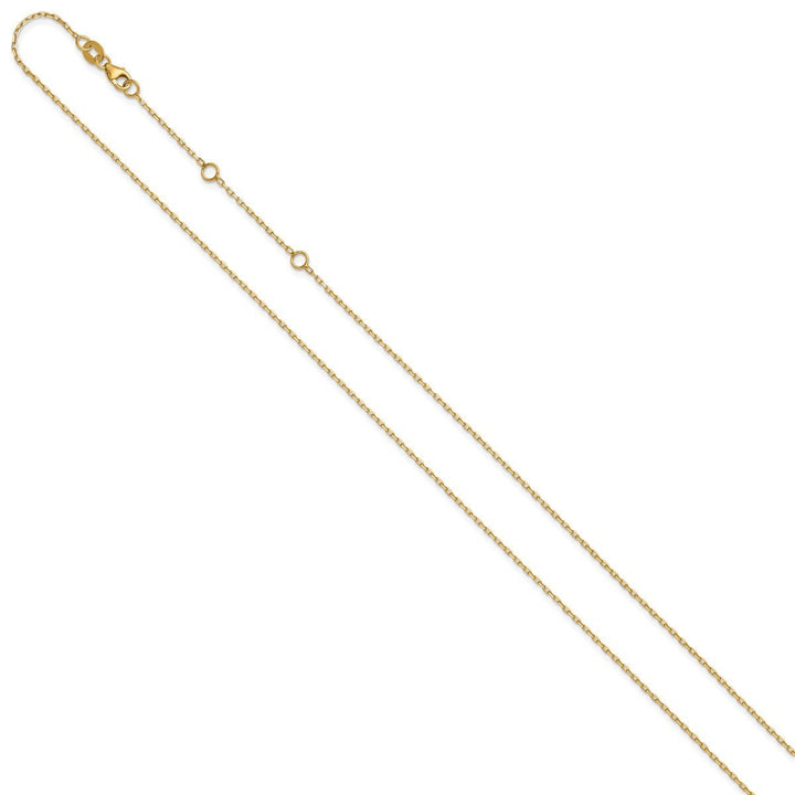 Gold 1.11mm Cable Chain, 16" - Chain - Design Jewellers Edmonton