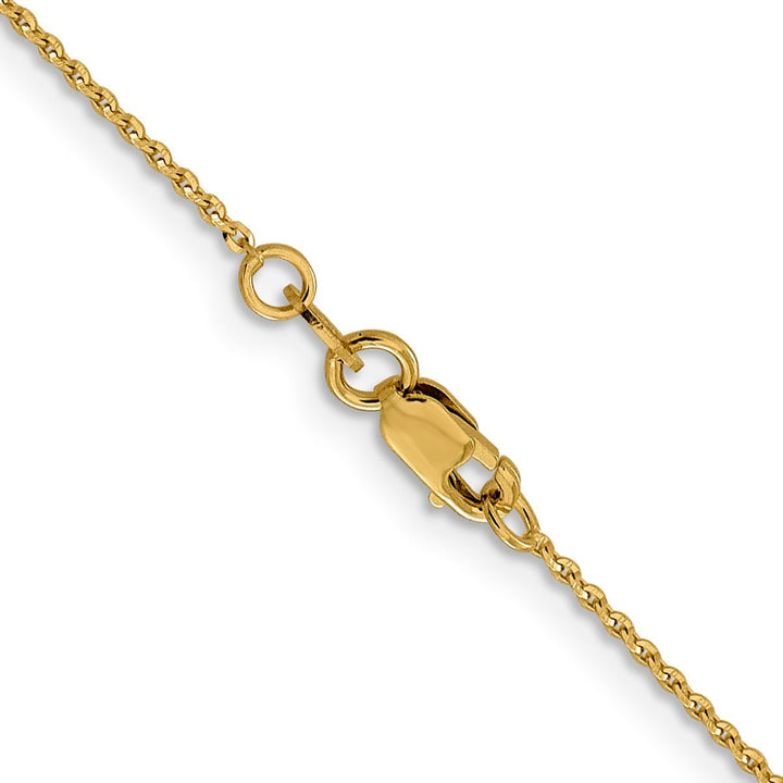 Gold 1.15mm Cable Chain, 18" - Chain - Design Jewellers Edmonton