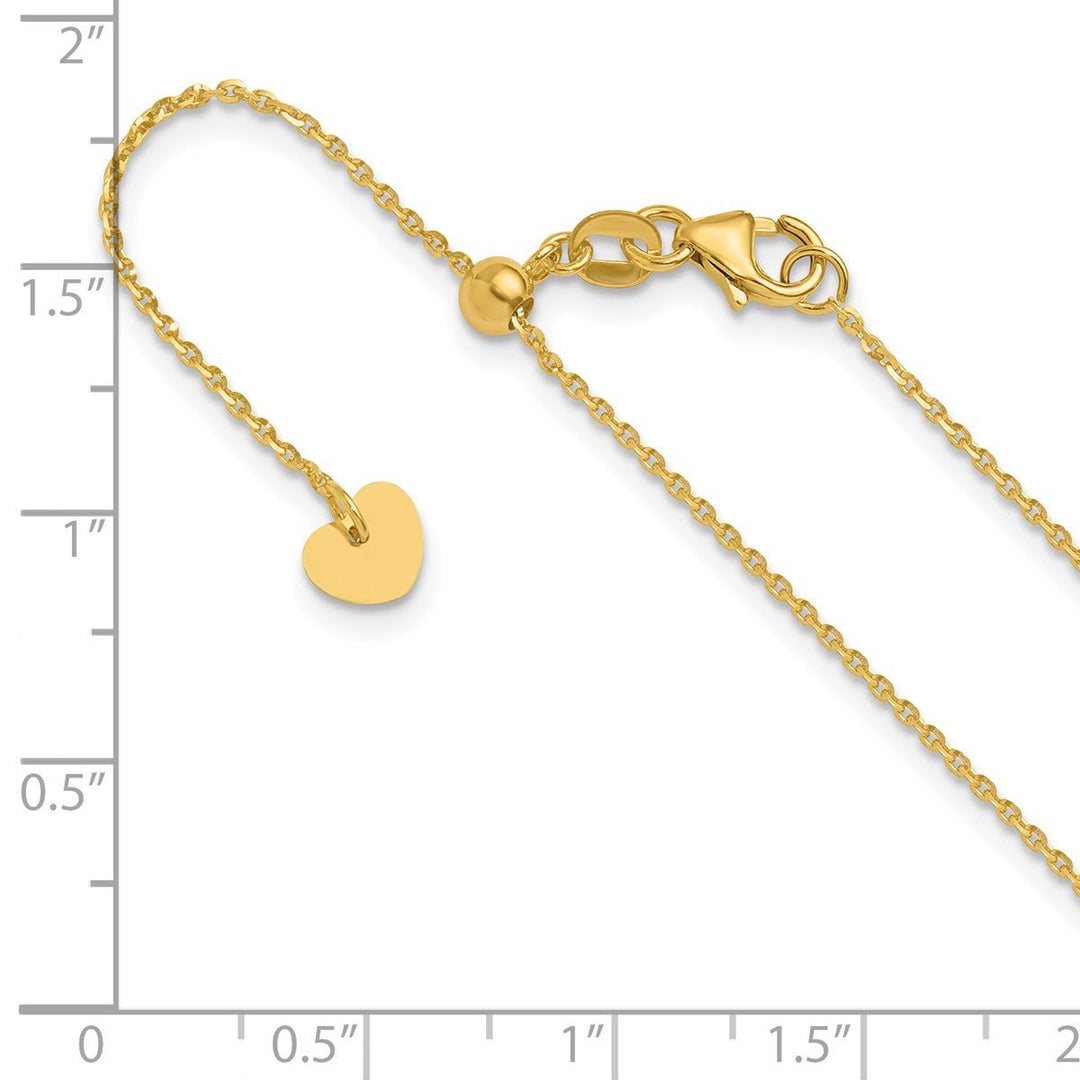 Gold 1.15mm Cable Chain, 22