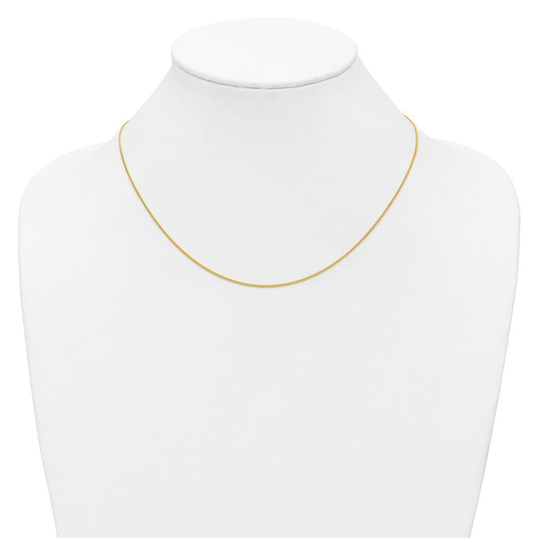 Gold 1.15mm Curb Chain, 16