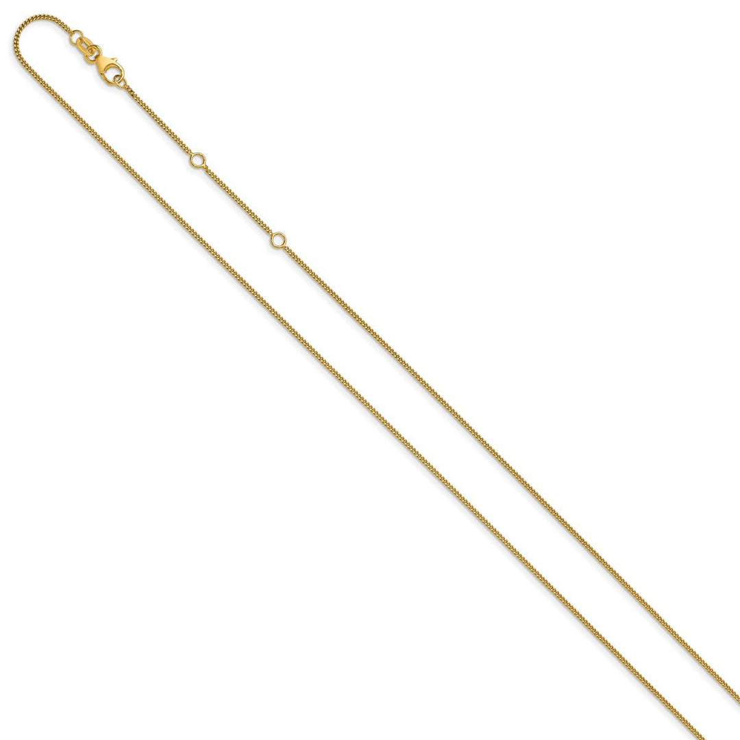 Gold 1.15mm Curb Chain, 16