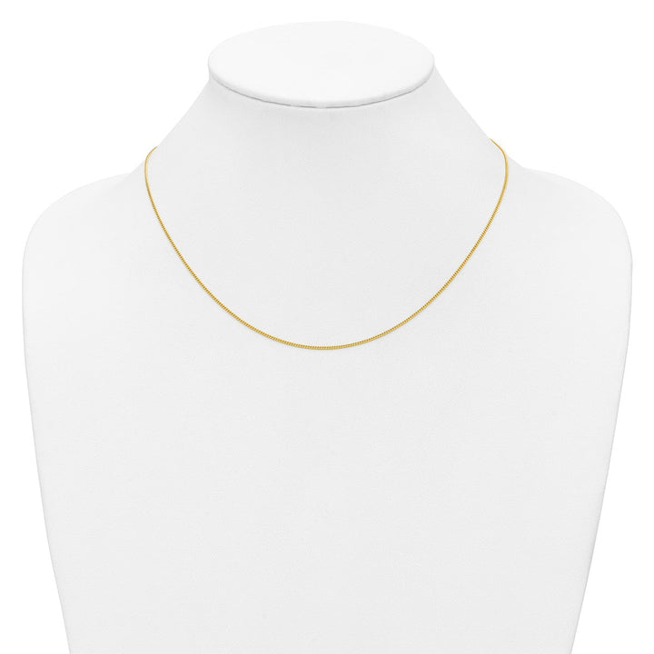 Gold 1.15mm Curb Chain, 18" - Chain - Design Jewellers Edmonton