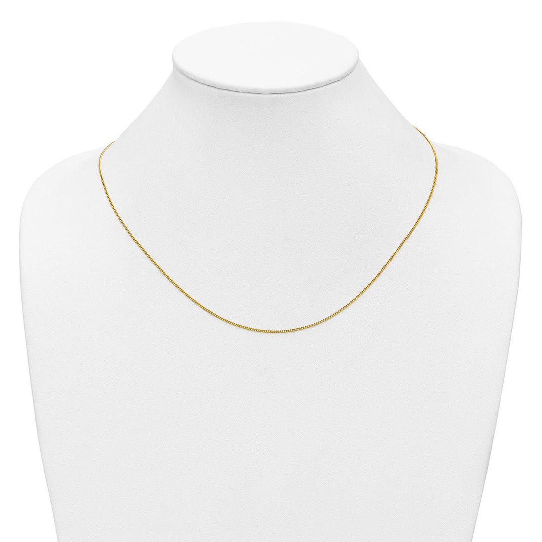 Gold 1.15mm Curb Chain, 18